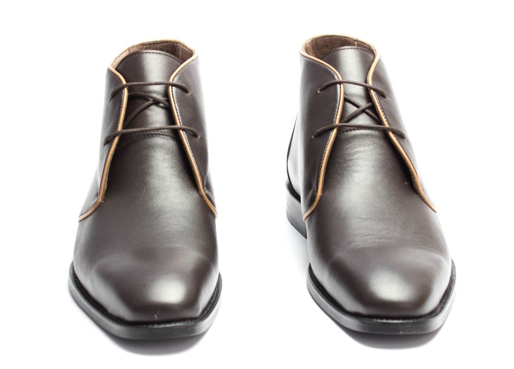 472-schoko-6 Halbstiefel Desert Storm schoko Nappa