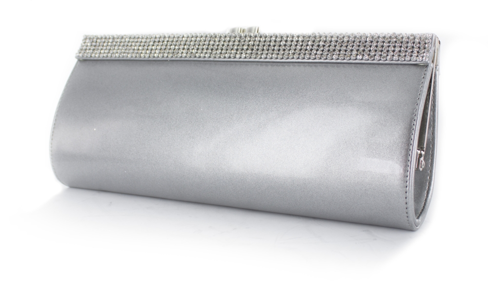 lena-silber-s Lackleder Handtasche Lena silber