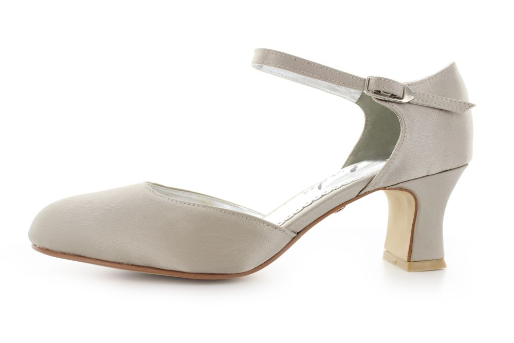 255-taupeOXJ38992EwE6W Riemchen Pumps Happy taupe Satin