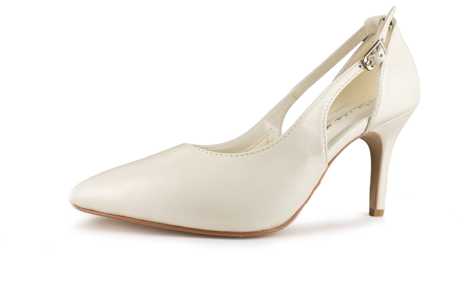 Brautschuhe Lia offwhite Leder