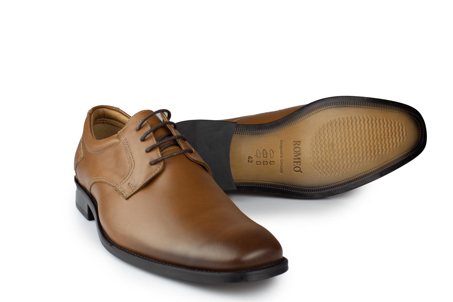 401-cognac_5 Derby Herrenschuhe Lucien-LS cognac