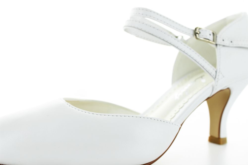 Brautschuhe Sylvie weiß Leder