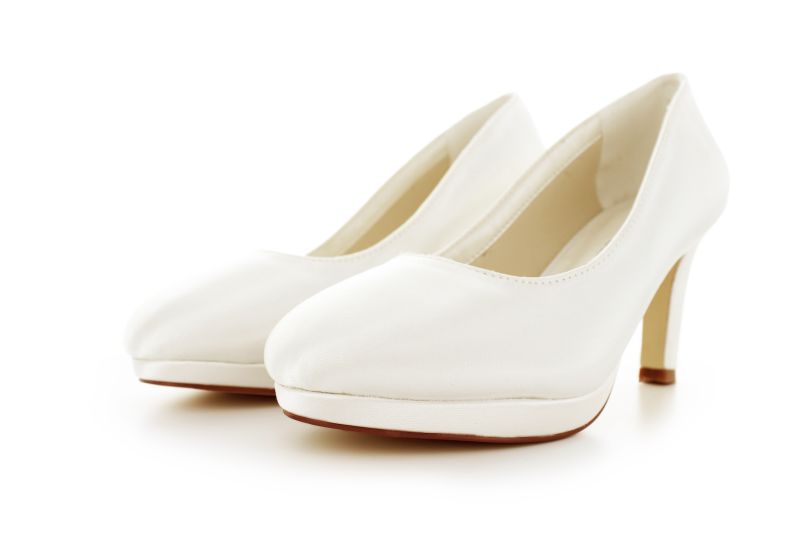 bequeme brautschuhe mit Plateau Ronja ivory Satin